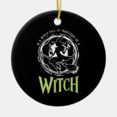プリンセスに満ちた世界で魔女のハロウィンになる セラミックオーナメント (正面)