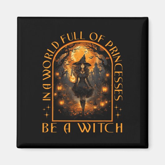 プリンセスに満ちた世界で魔女のハロウィンになる マグネット (正面)