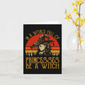 プリンセスに満ちた世界で魔女ヴィンテージH カード (黄色い花)