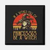 プリンセスに満ちた世界で魔女ヴィンテージH マグネット (正面)