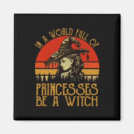 プリンセスに満ちた世界で魔女ヴィンテージH マグネット (正面)