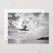 プリンセスに着陸する航空機 ポストカード (正面/裏面)