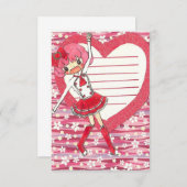 プリンセスのさくらんぼの招待状! 招待状 (正面/裏面)