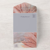 プリンセスのような美しさのクイーンセニョーラ オールインワン招待状 Pretty in Pink オールインワン招待状 (外側)