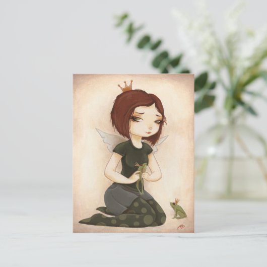 プリンセスのカエルのおとぎ話のキス ポストカード (スタンド正面)