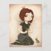 プリンセスのカエルのおとぎ話のキス ポストカード (正面)