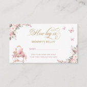 プリンセスのキャリッジフローラどのように大きいかママの腹 エンクロージャーカード (正面)