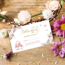 プリンセスのキャリッジフローラどのように大きいかママの腹 エンクロージャーカード