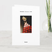 プリンセスのクリスマスまたは誕生日の挨拶 シーズンカード (裏面)