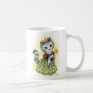 プリンセスのケシ-かわいい猫のマグ コーヒーマグカップ