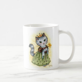 プリンセスのケシ-かわいい猫のマグ コーヒーマグカップ