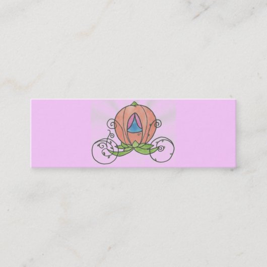 プリンセスのコーチのプロフィールカード スキニー名刺 (正面)