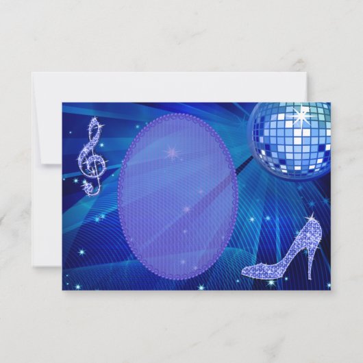 プリンセスのコーチ及び馬及びディスコの球は感謝していしています サンキューカード (裏面)