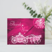 プリンセスのコーチ及び馬及びディスコの球は感謝していしています サンキューカード (スタンド正面)