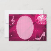 プリンセスのコーチ及び馬及びディスコの球は感謝していしています サンキューカード (裏面)