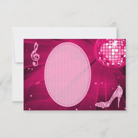 プリンセスのコーチ及び馬及びディスコの球は感謝していしています サンキューカード (裏面)