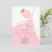 プリンセスのダンスのパーティの招待状 招待状 (スタンド正面)