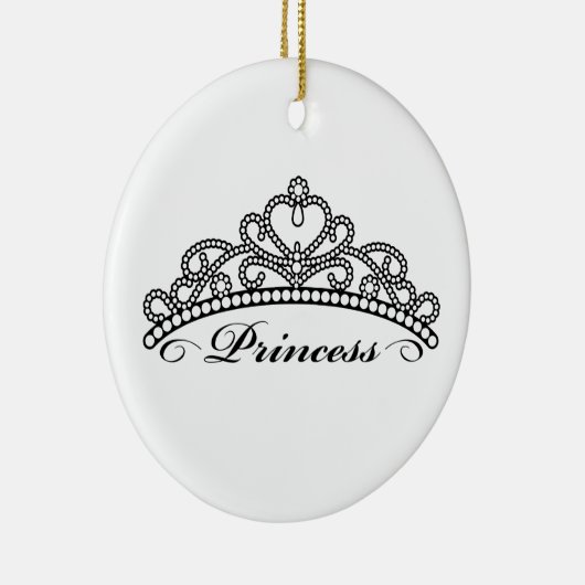 プリンセスのティアラのオーナメント セラミックオーナメント (右)
