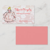 プリンセスのテレホンカード コーリングカード (正面/裏面)