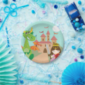 プリンセスのドラゴンおよび騎士 ペーパープレート (パーティー)