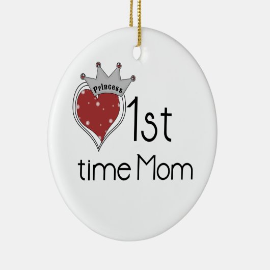 プリンセスのハートの第1時間お母さんのギフト セラミックオーナメント (右)