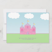 プリンセスのパーティの招待状 招待状 (裏面)