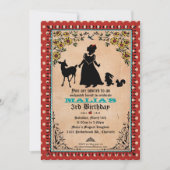 プリンセスのパーティの招待状 招待状 (正面)