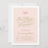 プリンセスのパーティーの第3誕生日|の誕生日の招待状 招待状 (正面)