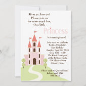 プリンセスのパーティーの誕生日の招待状 招待状 (正面)
