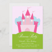 プリンセスのパーティー|の誕生日のパーティの招待状 招待状 (正面/裏面)