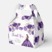 プリンセスのパープルドレスSweet sixteenありがとう フェイバーボックス (裏面サイド)