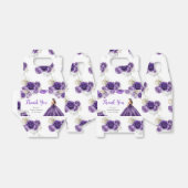 プリンセスのパープルドレスSweet sixteenありがとう フェイバーボックス (折り畳みなし)