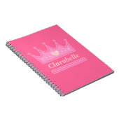 プリンセスのピンククラウン王室の ノートブック (右側)