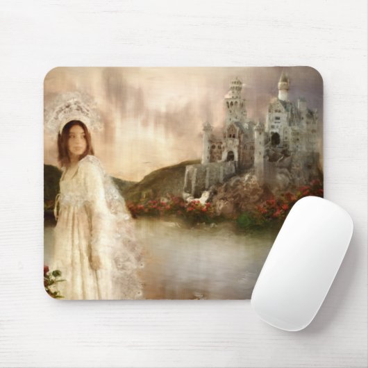 プリンセスのファンタジーの城の結婚祝い マウスパッド (マウス)