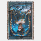 プリンセスのブルーバラAIアートby Xzendor7 スローブランケット (正面縦)