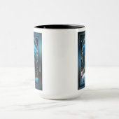 プリンセスのブルーバラAIアートby Xzendor7 マグカップ (中央)