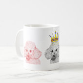 プリンセスのプードルのマグ コーヒーマグカップ (正面左)