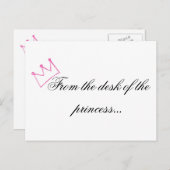 プリンセスのポストカード ポストカード (正面/裏面)