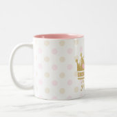 プリンセスのマグ、グリッターのプリンセスのマグ ツートーンマグカップ (左)