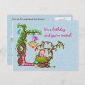 プリンセスのマフィン及び友人ピクセル芸術 インビテーションポストカード (正面/裏面)