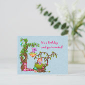 プリンセスのマフィン及び友人ピクセル芸術 インビテーションポストカード (スタンド正面)