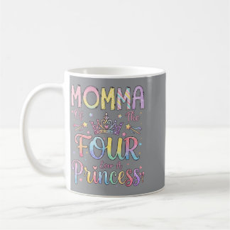 プリンセスのママ 4歳の誕生日おめでとう コーヒーマグカップ