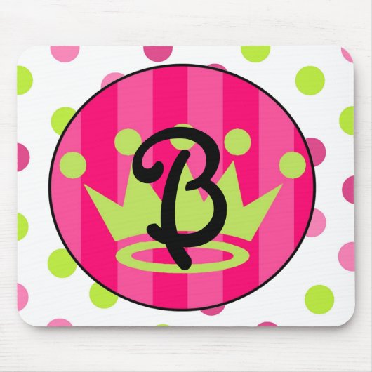 プリンセスのモノグラムのmousepad マウスパッド (正面)