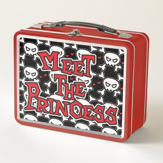 プリンセスのロゴを満たす メタルランチボックス (正面)