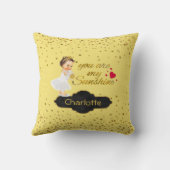 プリンセスの名前|私の日光の金ゴールドの子供部屋です クッション (裏面)