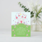 プリンセスの城は平らなカード感謝していしています サンキューカード (スタンド正面)