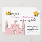 プリンセスの城 招待状 (正面/裏面)