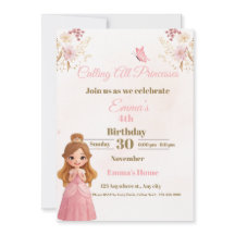 プリンセスの夢が叶う誕生日カード 少女用