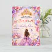プリンセスの夢の世界 誕生日パーティー 招待状 (スタンド正面)