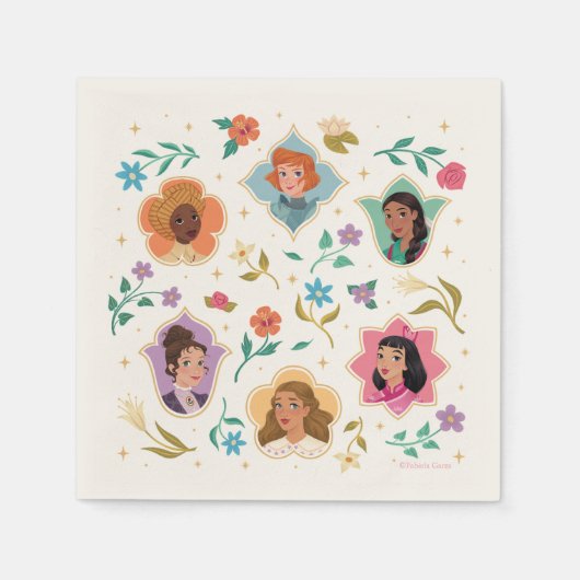 プリンセスの天国™パーティーナプキンス スタンダードカクテルナプキン (正面)